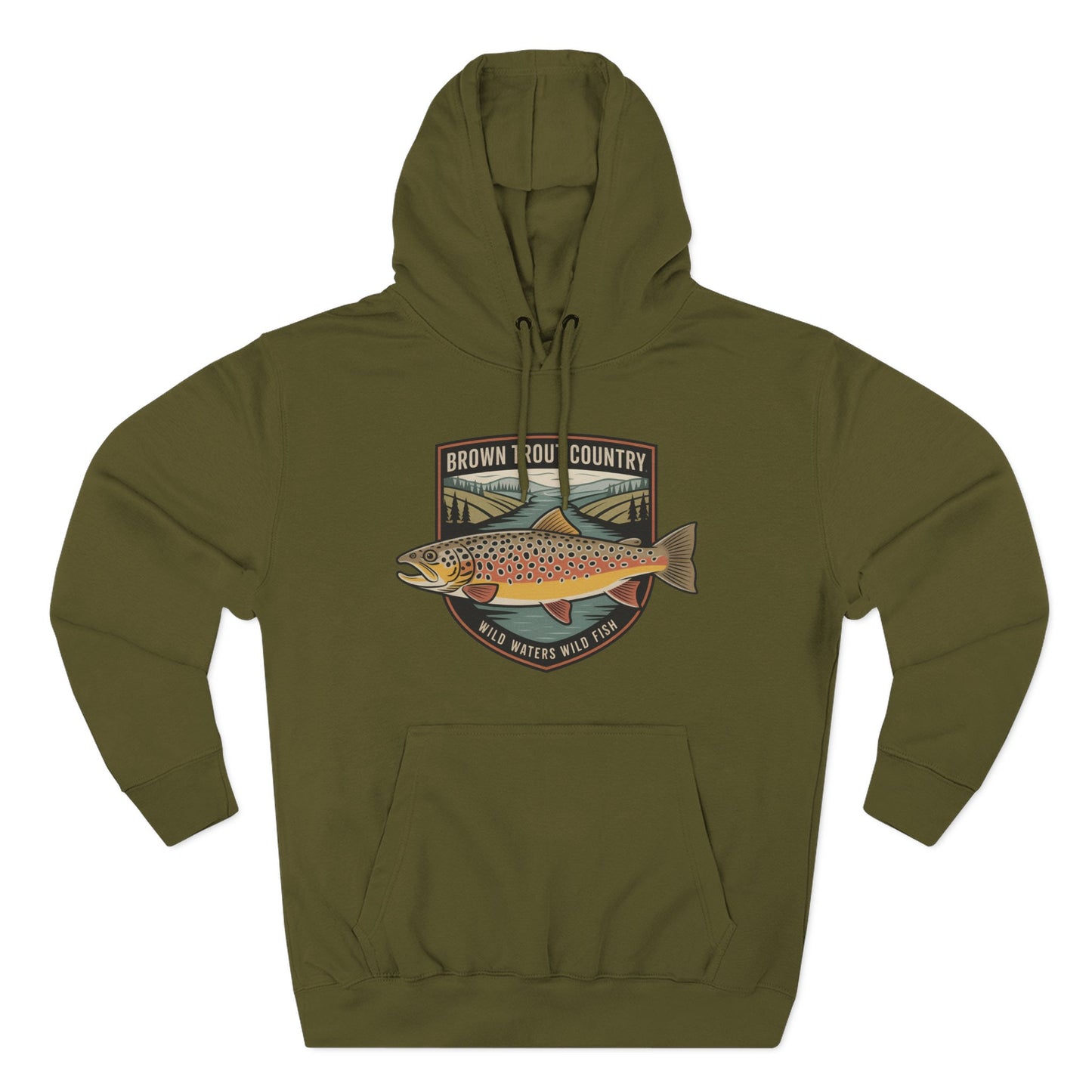 Brown Trout Country Hoodie – Angler Fishing Apparel