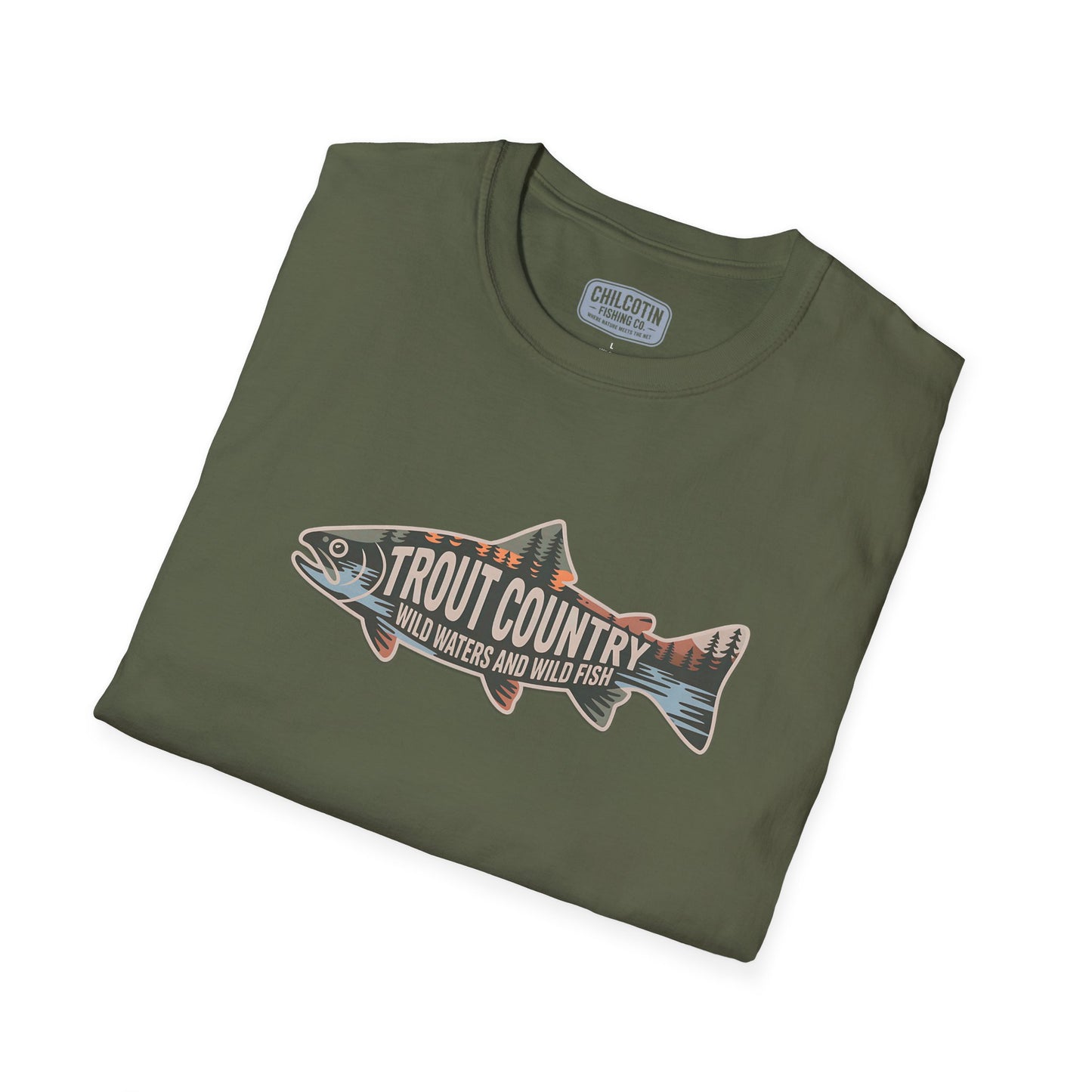 Trout Country Outline Trout T-Shirt – Fishing Apparel for Anglers