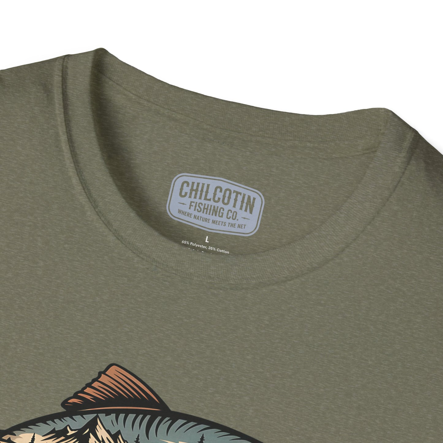 Trout Country Wild Water Wild Fishing T-Shirt | Rugged Outdoor Fishing Tee for Anglers