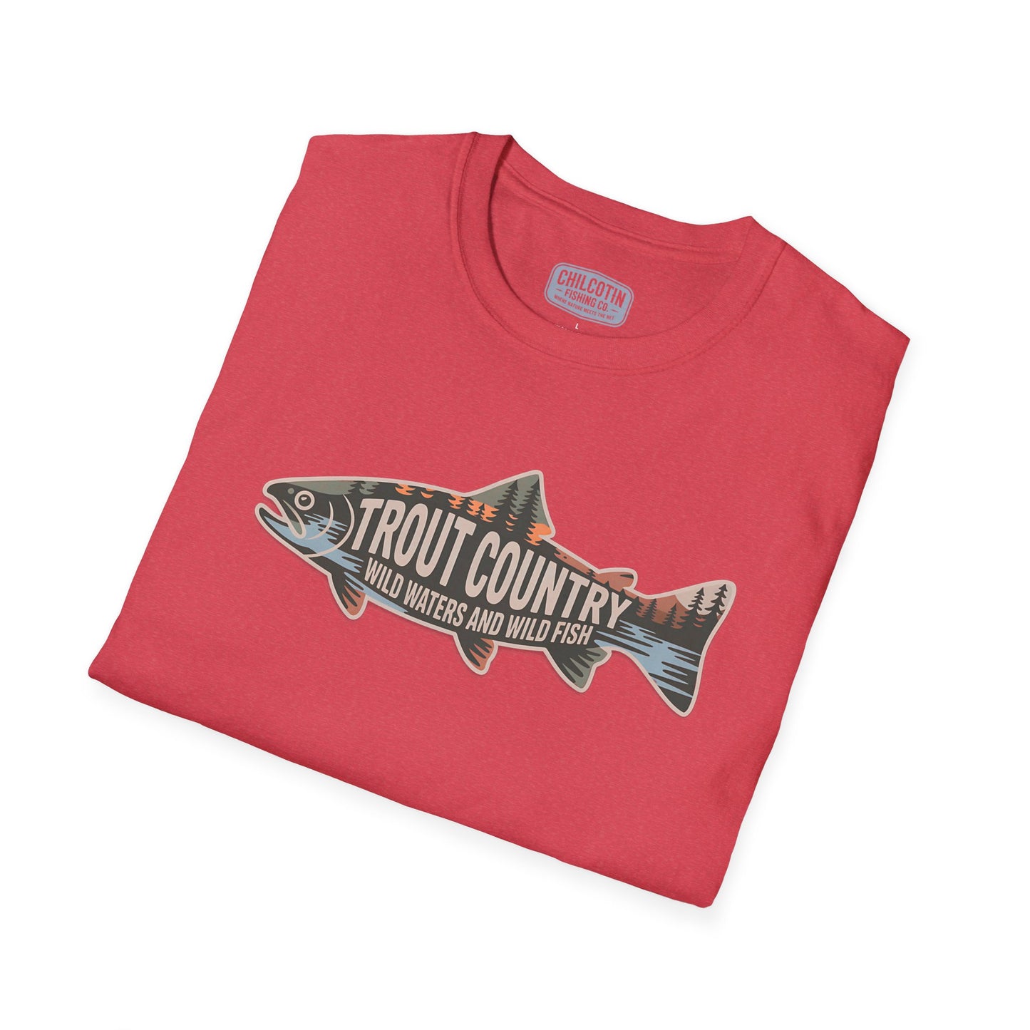 Trout Country Outline Trout T-Shirt – Fishing Apparel for Anglers
