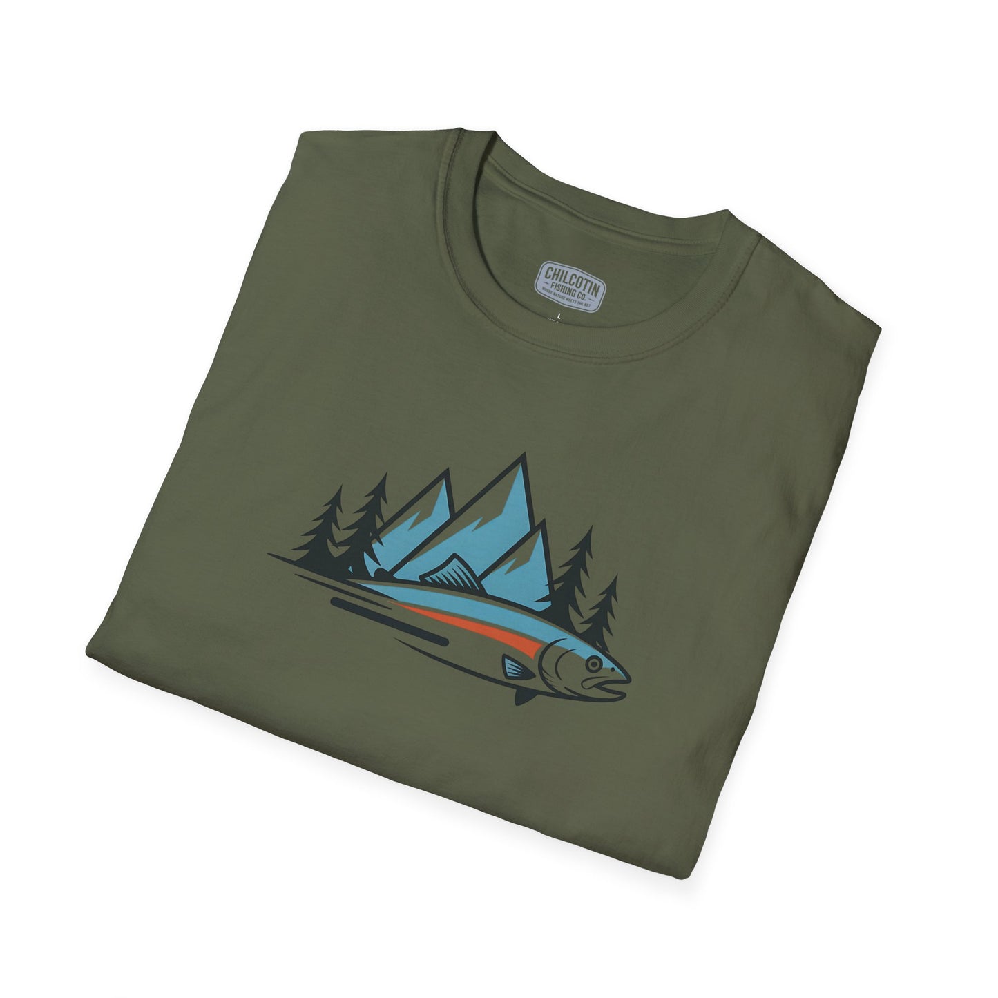 Wild Trout & Mountain Fishing Tee | Rugged Outdoor Shirt for Backcountry Anglers | Perfect Gift for Trout and Mountain Fishing Fans
