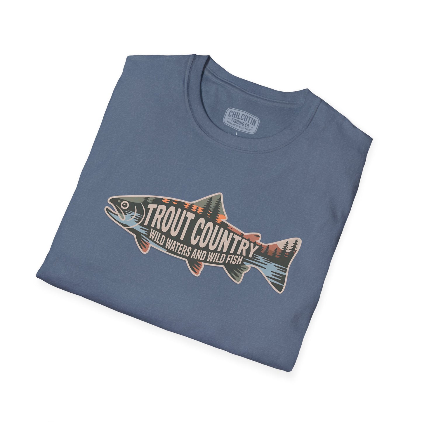 Trout Country Outline Trout T-Shirt – Fishing Apparel for Anglers