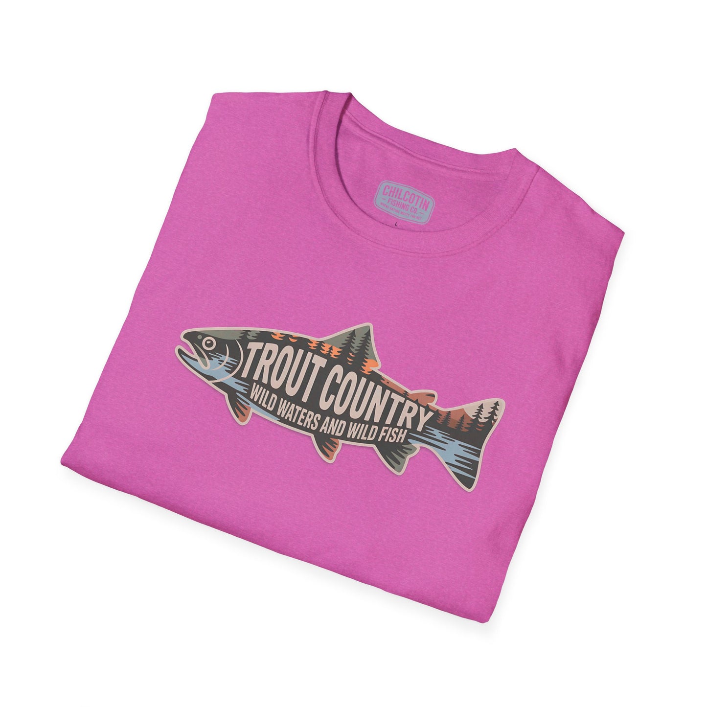 Trout Country Outline Trout T-Shirt – Fishing Apparel for Anglers