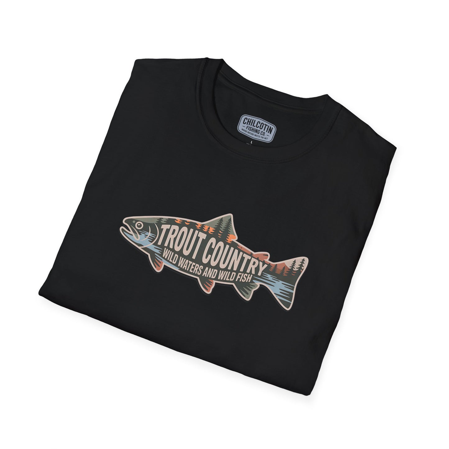 Trout Country Outline Trout T-Shirt – Fishing Apparel for Anglers