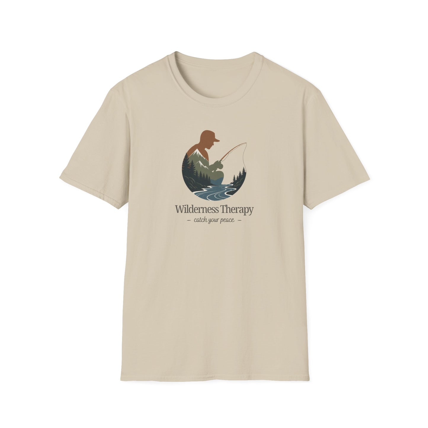 Wilderness Therapy T-Shirt | Relaxing Fishing Tee | Perfect Gift for Nature Lovers, Outdoor Enthusiasts, Father's Day, or Casual Wear