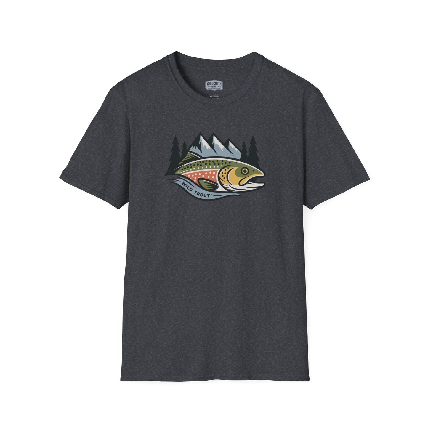 Wild Trout Fishing Adventure Tee | Classic Fishing Shirt for Outdoor Enthusiasts | Great Gift for Trout Anglers & Nature Lovers