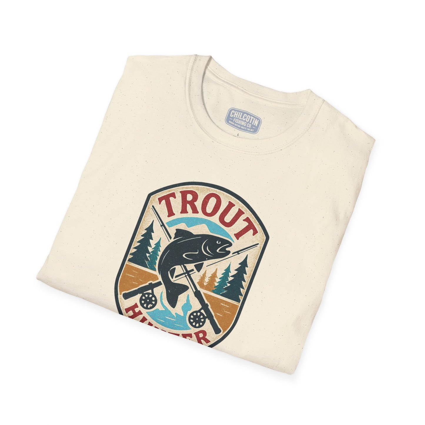 Trout Hunter Tee – Retro Fishing Shirt for Anglers & Outdoor Adventures