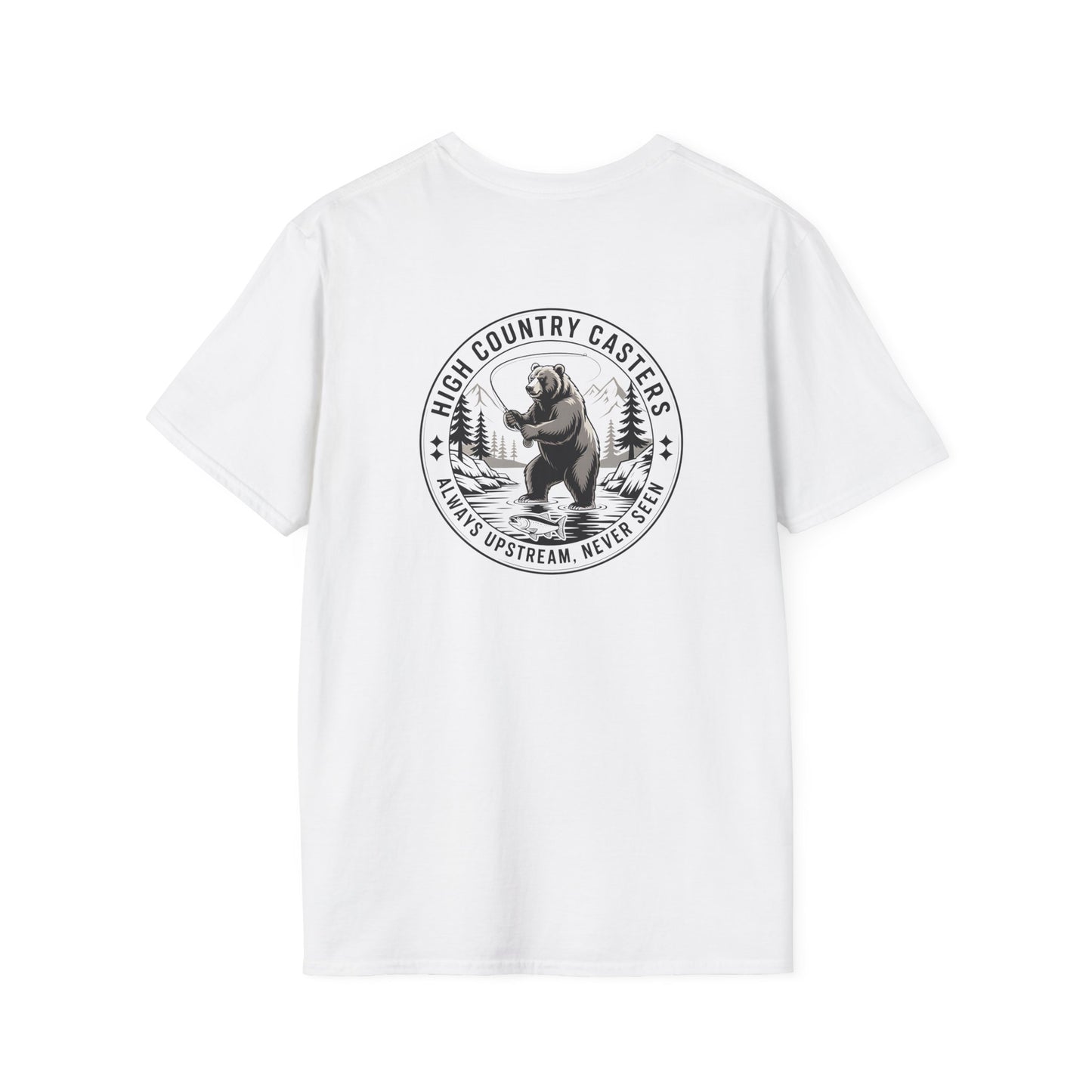 Adventure Bear Fishing T-Shirt | Outdoor Enthusiast Tee, Gift for Nature Lovers, Hiking Apparel, Casual Wear, Campfire T-Shirt