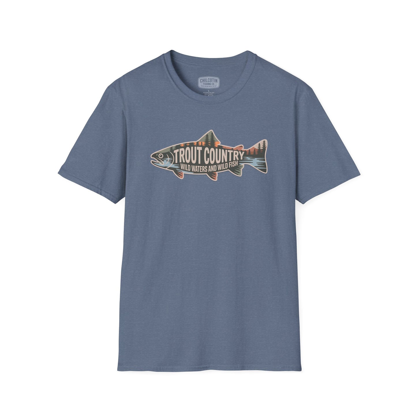 Trout Country Outline Trout T-Shirt – Fishing Apparel for Anglers