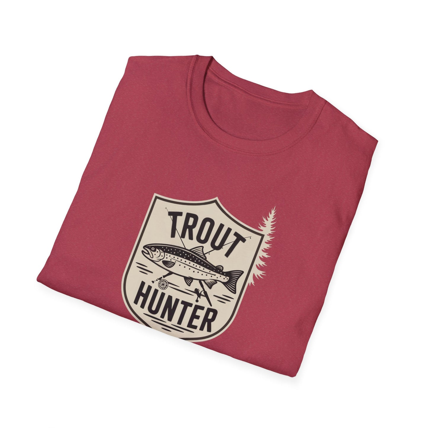 Trout Hunter T-Shirt, Fishing Tee, Unisex Apparel, Outdoor Shirt, Gift for Anglers, Casual Wear, Nature Lover Gear