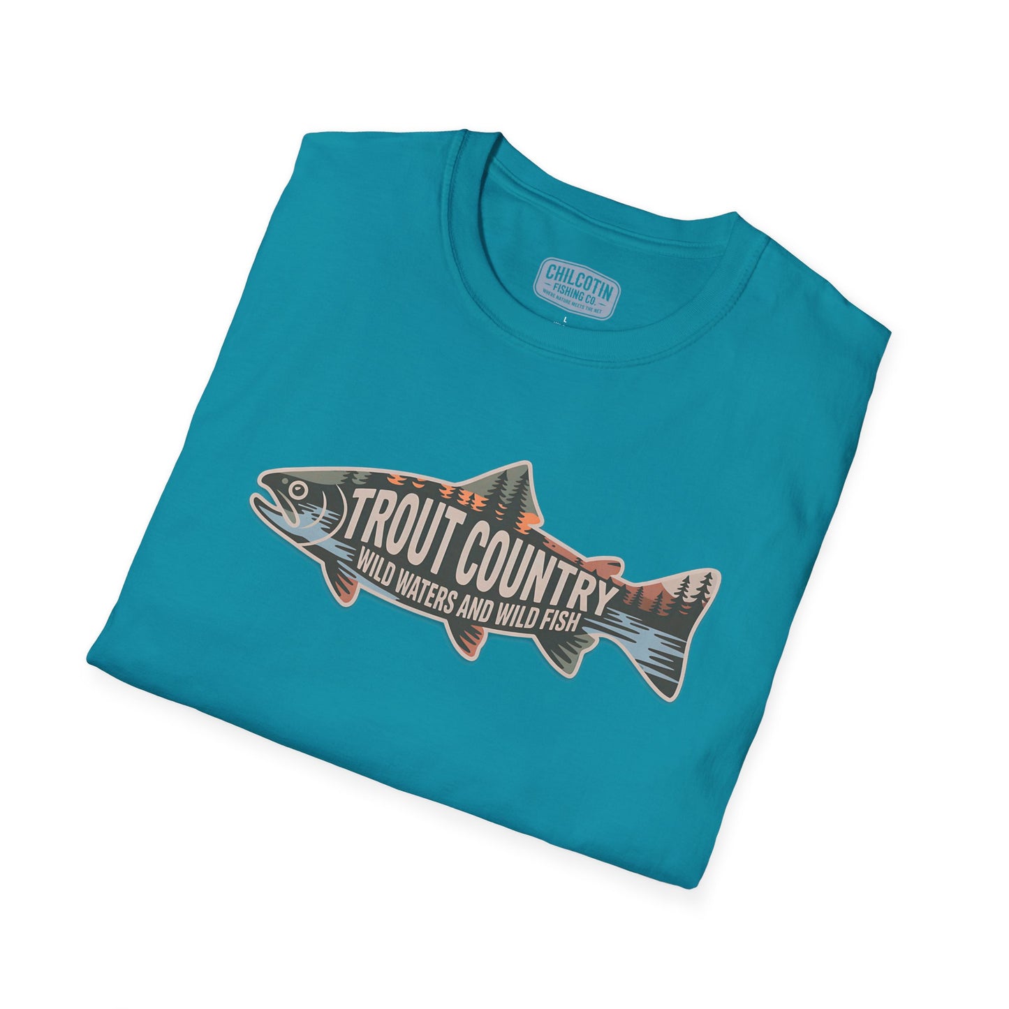 Trout Country Outline Trout T-Shirt – Fishing Apparel for Anglers