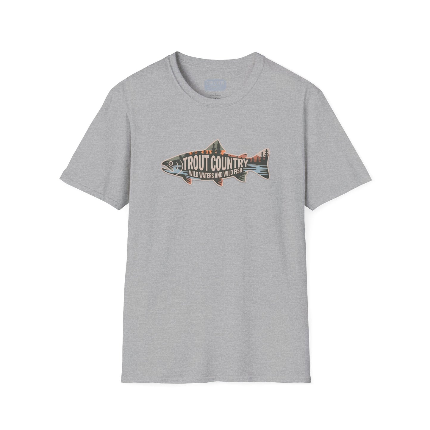 Trout Country Outline Trout T-Shirt – Fishing Apparel for Anglers