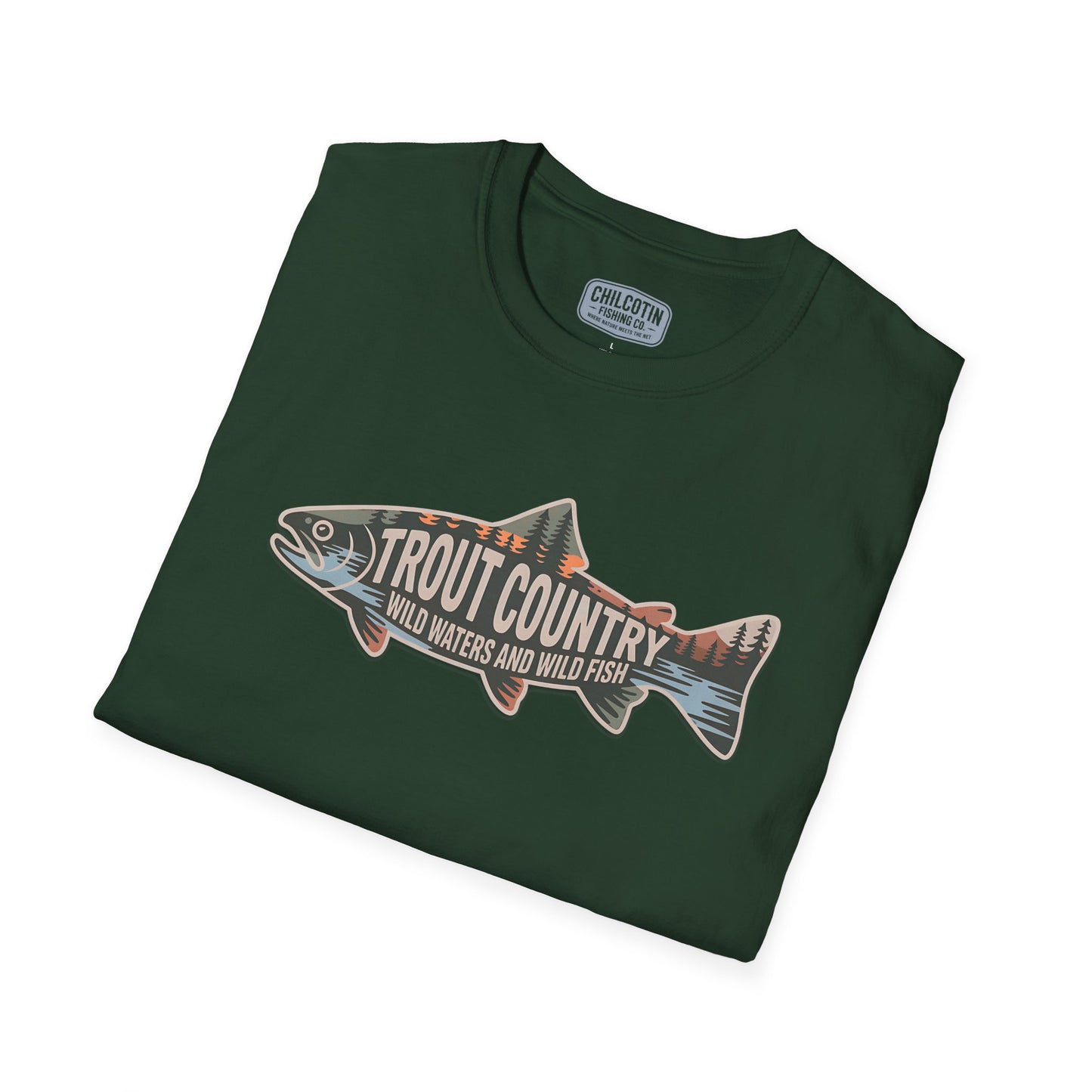 Trout Country Outline Trout T-Shirt – Fishing Apparel for Anglers