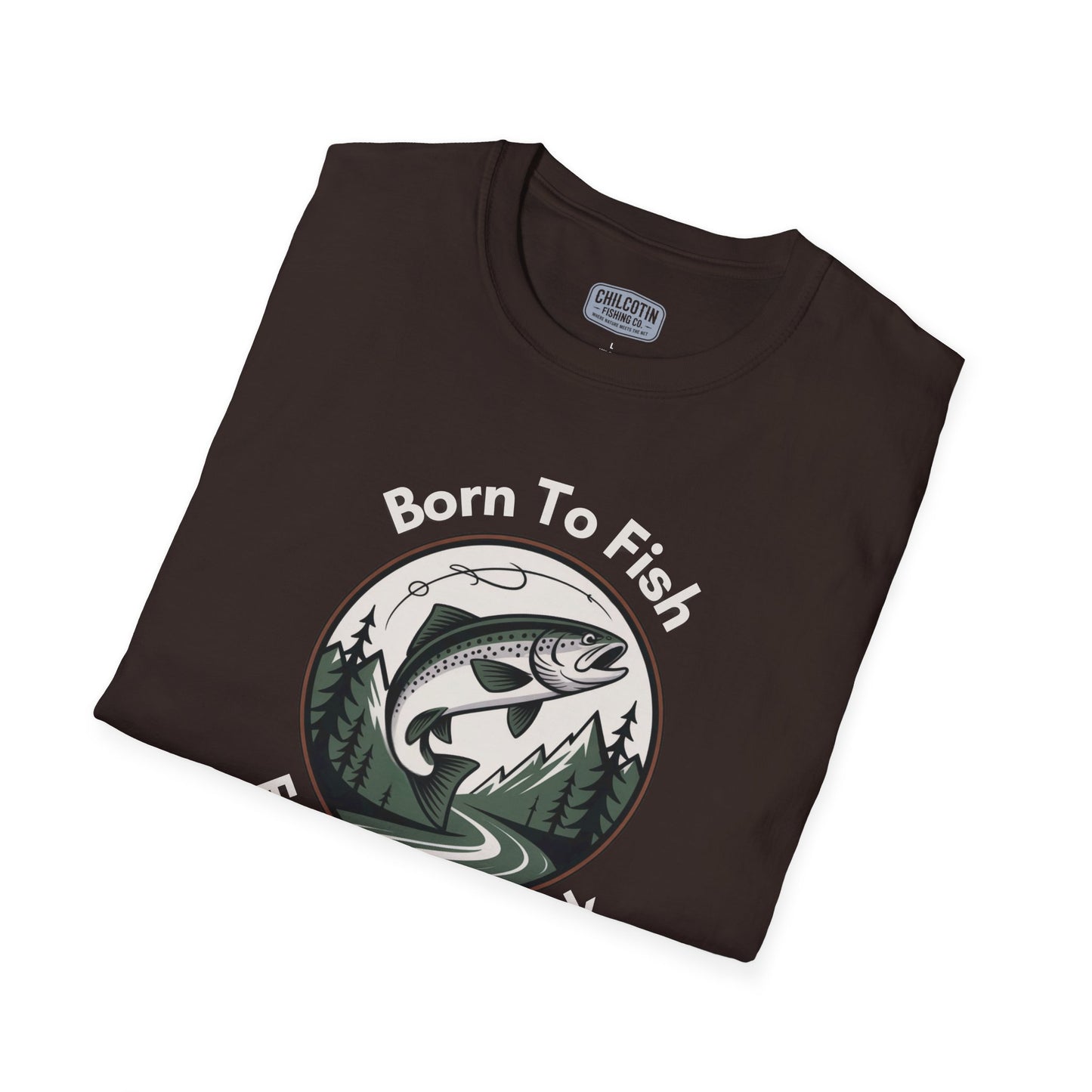 Born To Fish, Forced to Work T-Shirt | Relaxing Fishing Tee | Perfect Gift for Nature Lovers, Outdoor Enthusiasts, Father's Day, or Casual Wear
