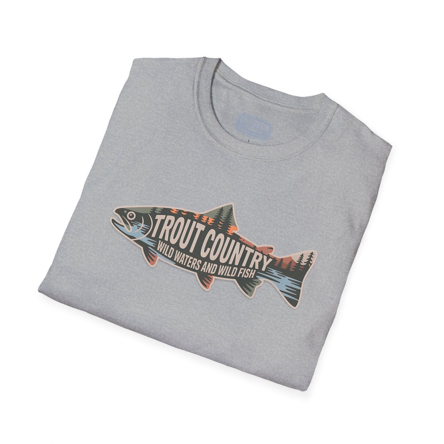 Trout Country Outline Trout T-Shirt – Fishing Apparel for Anglers