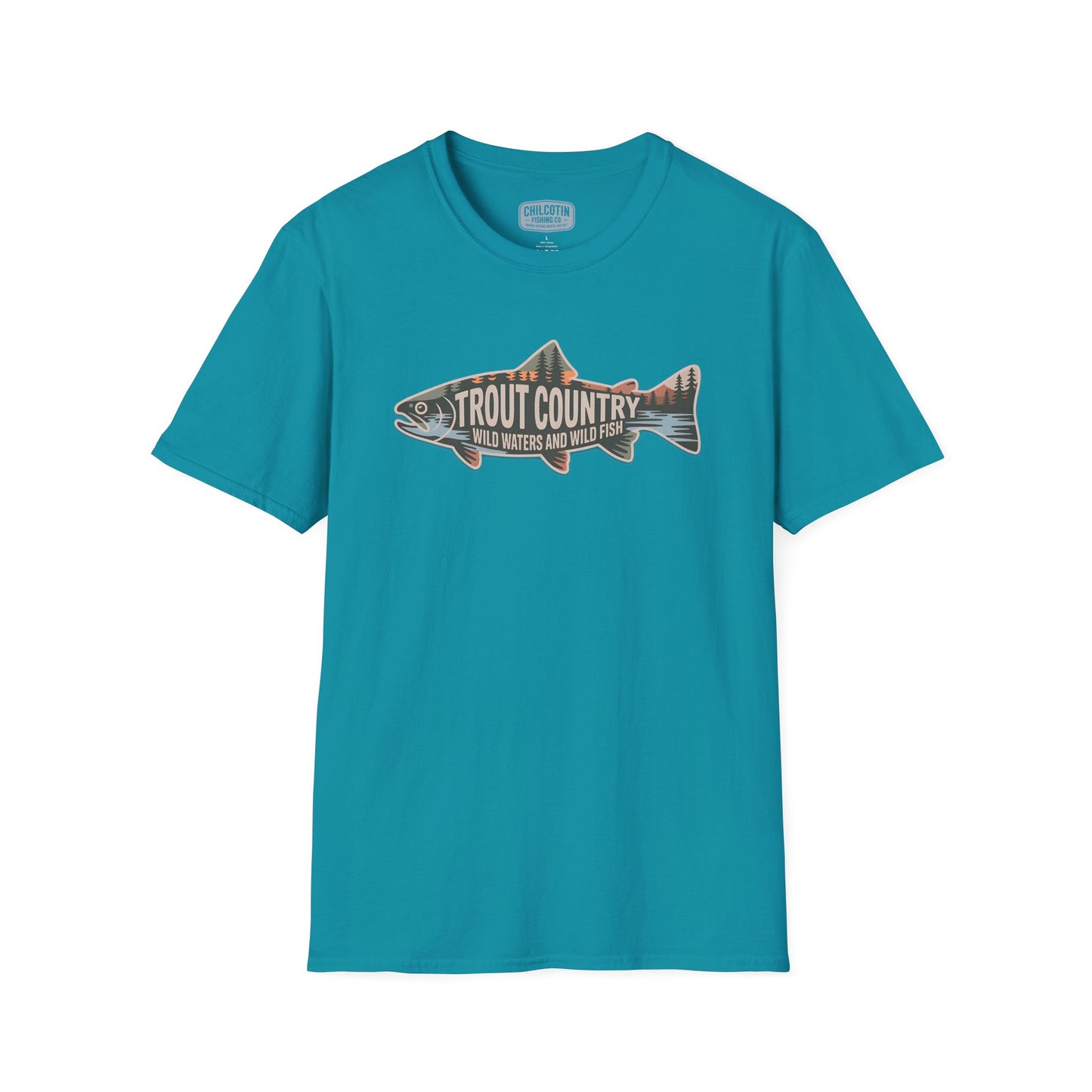 Trout Country Outline Trout T-Shirt – Fishing Apparel for Anglers