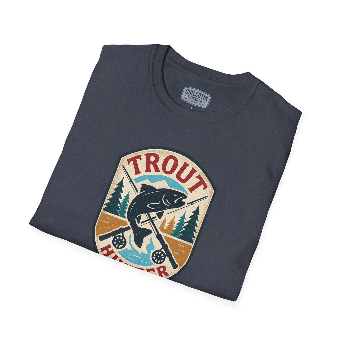 Trout Hunter Tee – Retro Fishing Shirt for Anglers & Outdoor Adventures