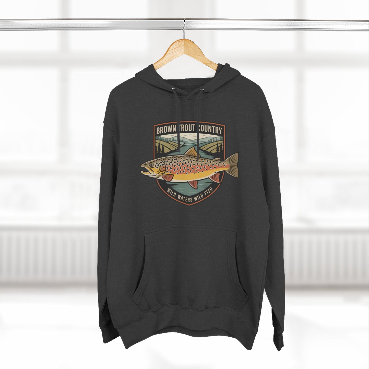 Brown Trout Country Hoodie – Angler Fishing Apparel