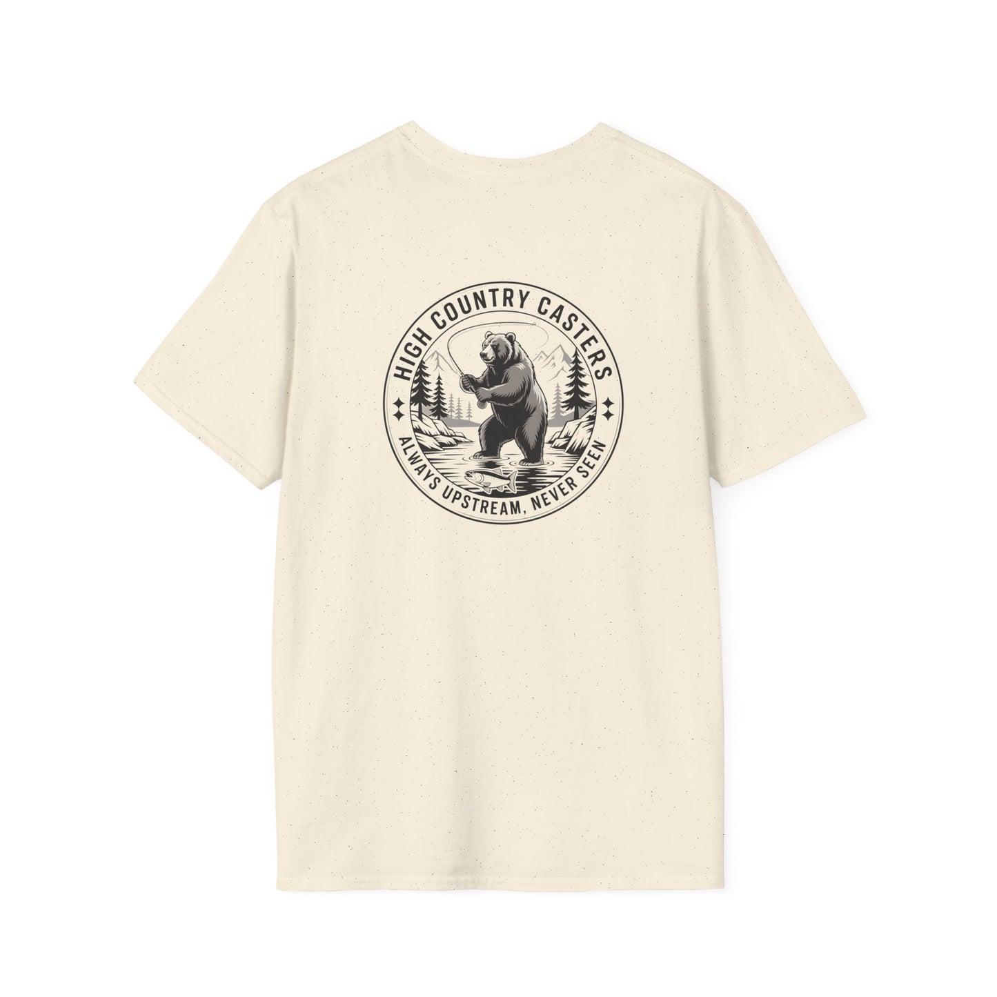 Adventure Bear Fishing T-Shirt | Outdoor Enthusiast Tee, Gift for Nature Lovers, Hiking Apparel, Casual Wear, Campfire T-Shirt
