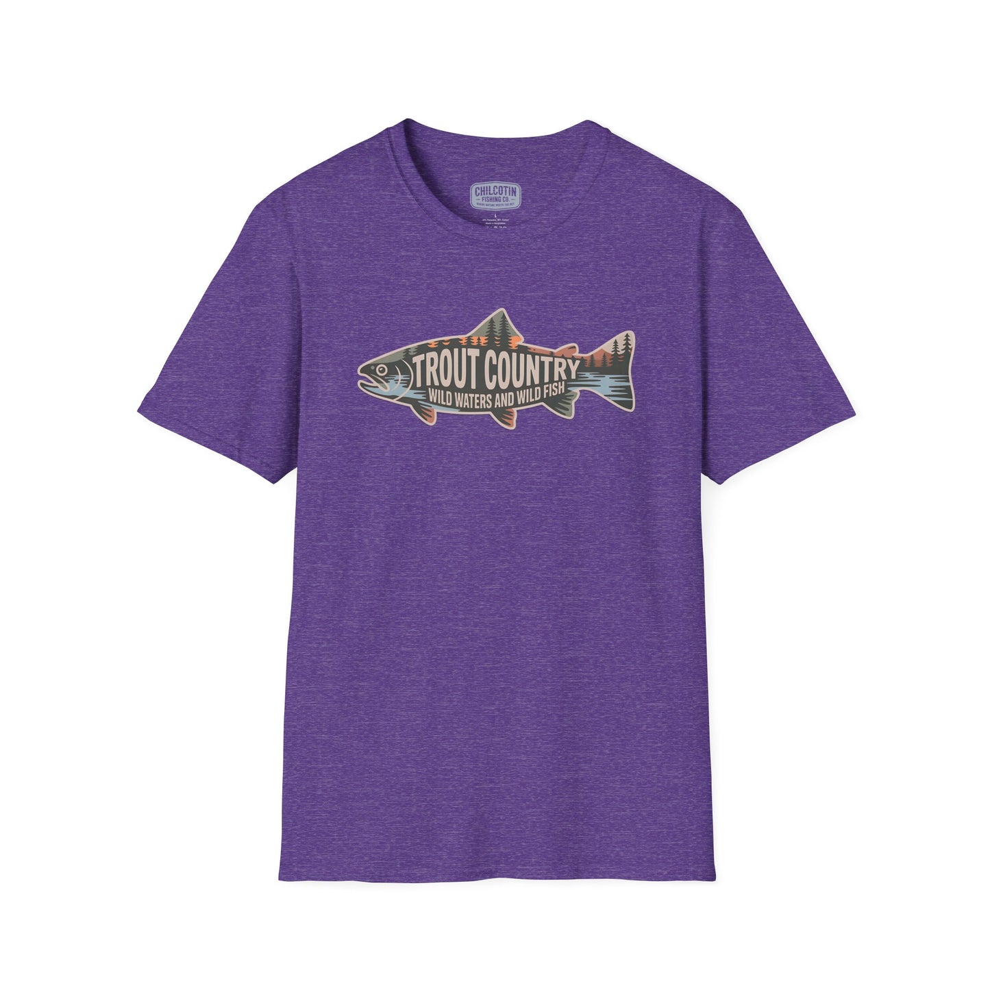 Trout Country Outline Trout T-Shirt – Fishing Apparel for Anglers
