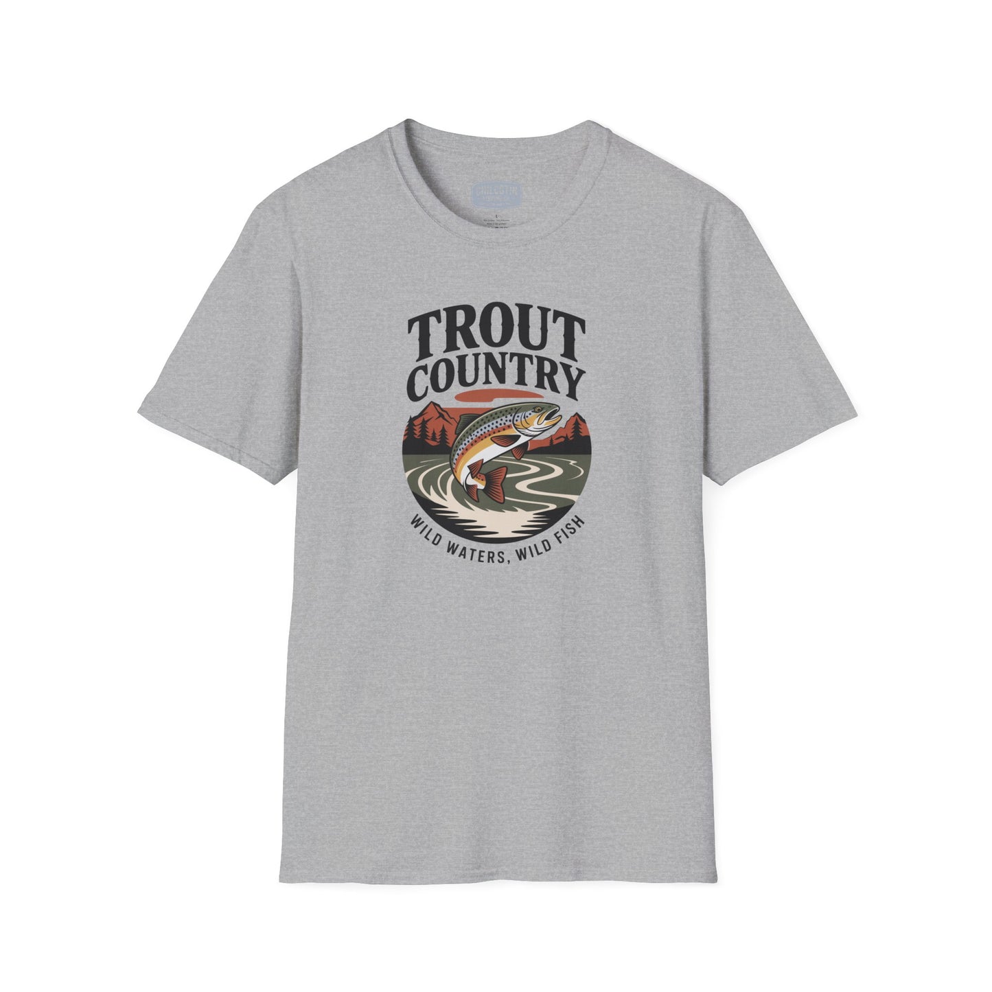 Trout Country Wild Waters Fishing T-Shirt | Rugged Angler Tee