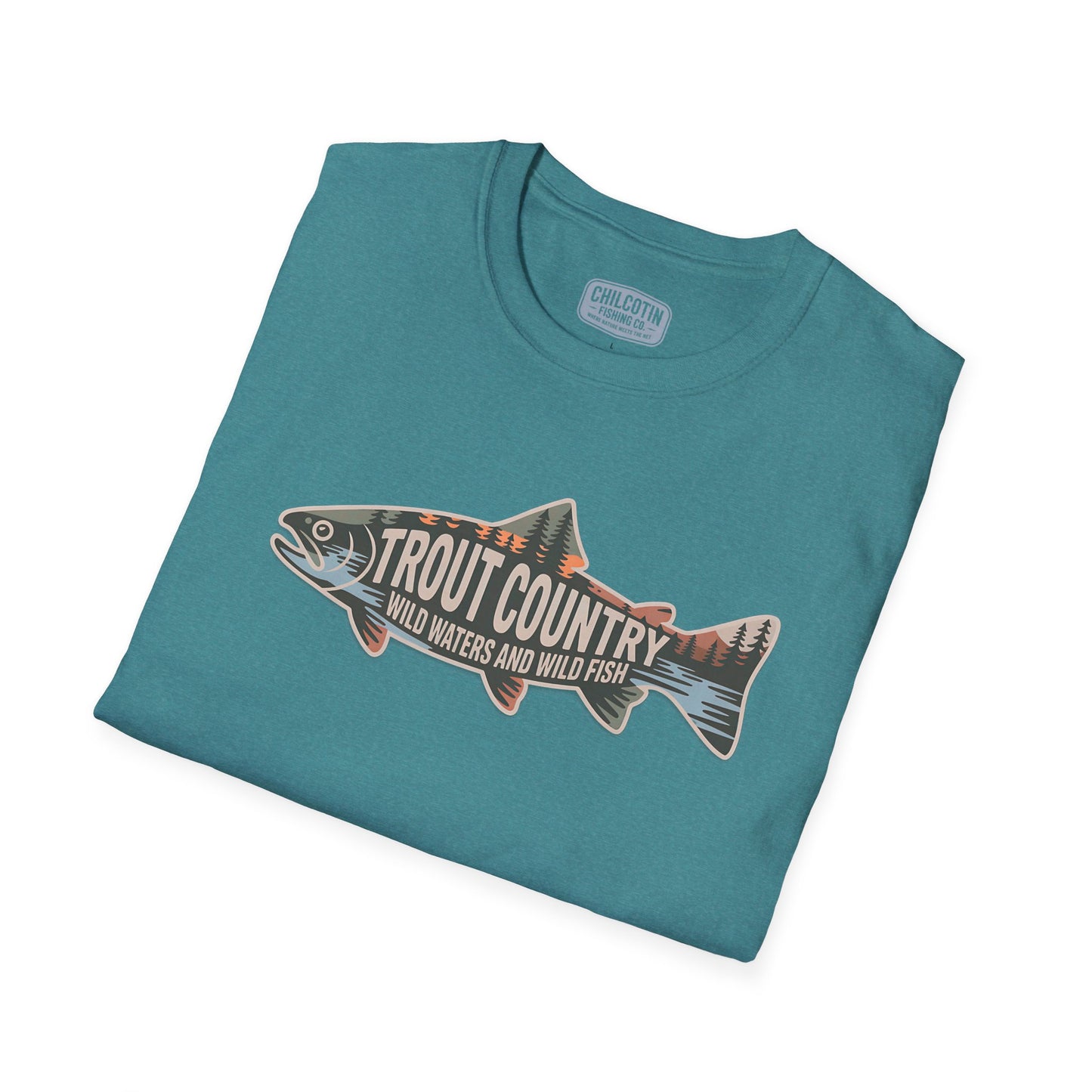 Trout Country Outline Trout T-Shirt – Fishing Apparel for Anglers
