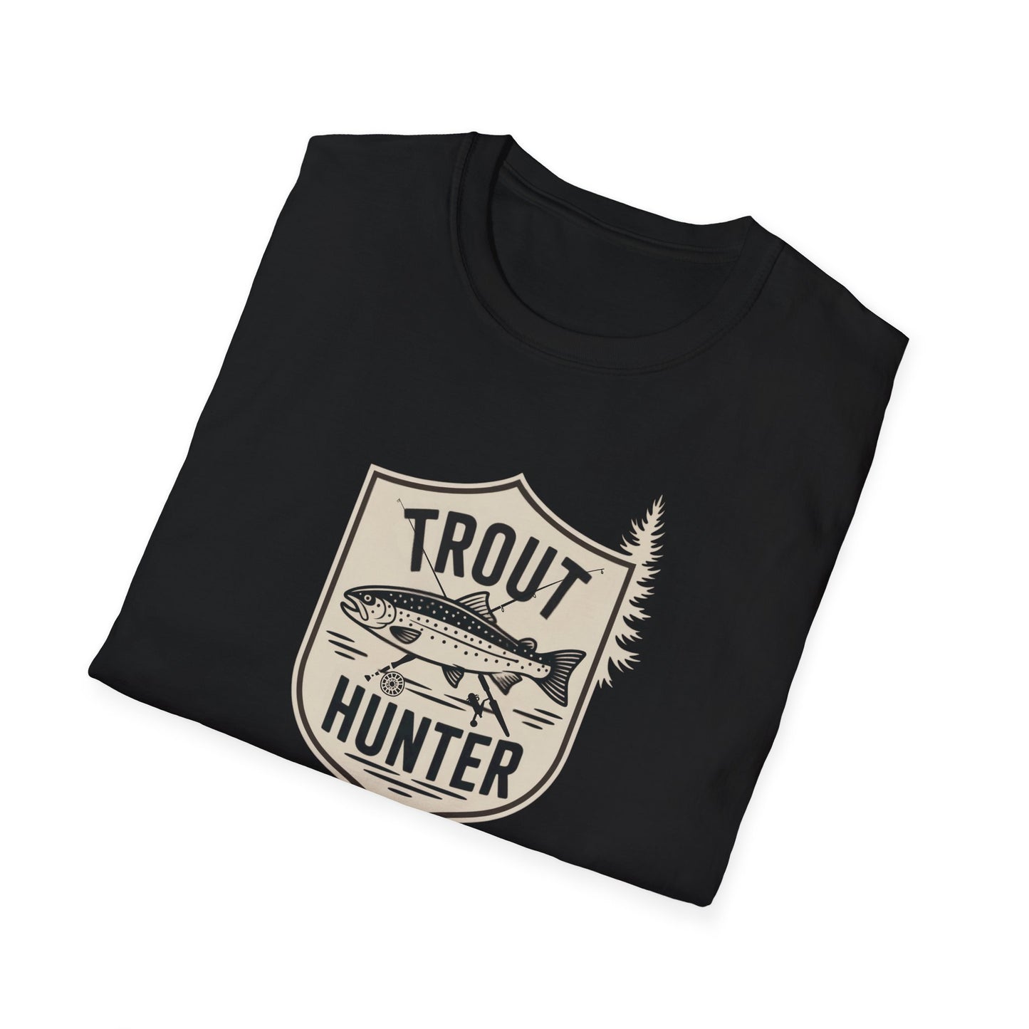 Trout Hunter T-Shirt, Fishing Tee, Unisex Apparel, Outdoor Shirt, Gift for Anglers, Casual Wear, Nature Lover Gear