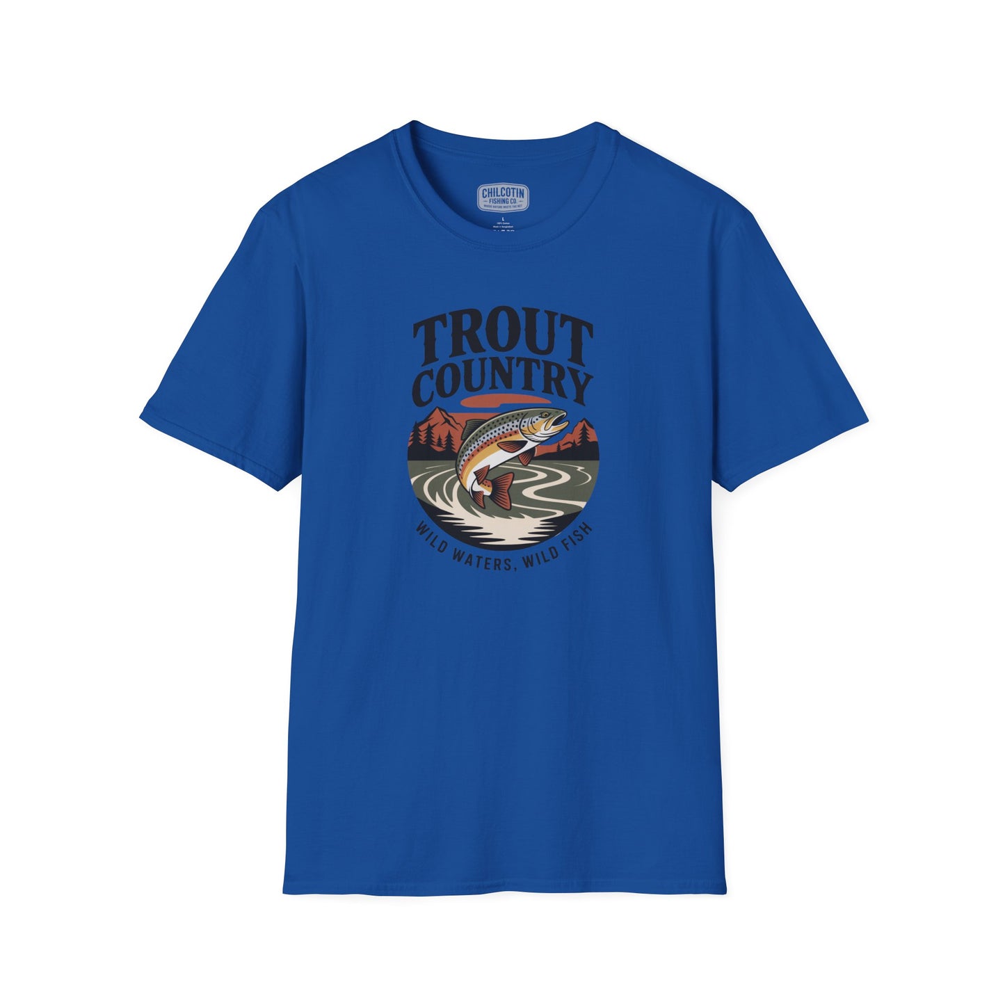 Trout Country Wild Waters Fishing T-Shirt | Rugged Angler Tee