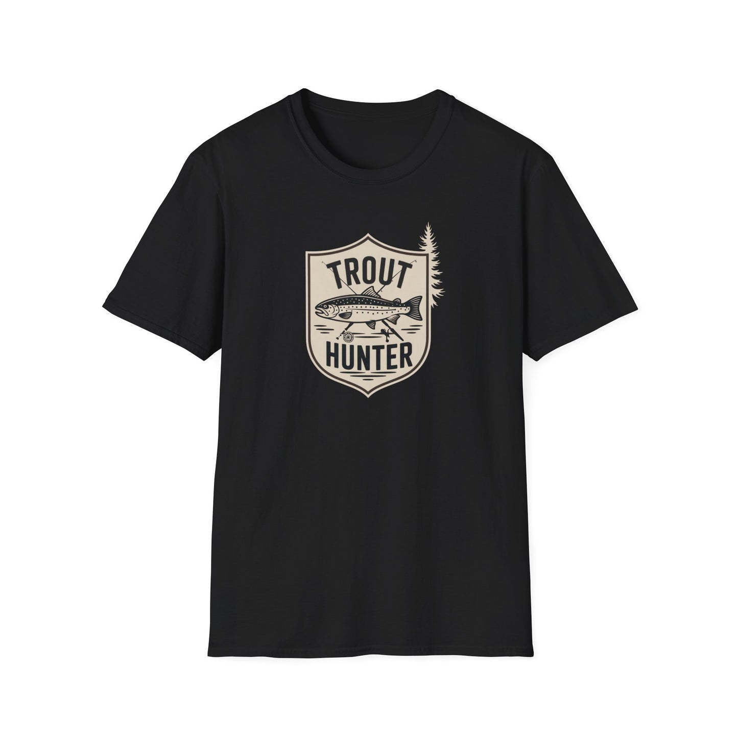 Trout Hunter T-Shirt, Fishing Tee, Unisex Apparel, Outdoor Shirt, Gift for Anglers, Casual Wear, Nature Lover Gear