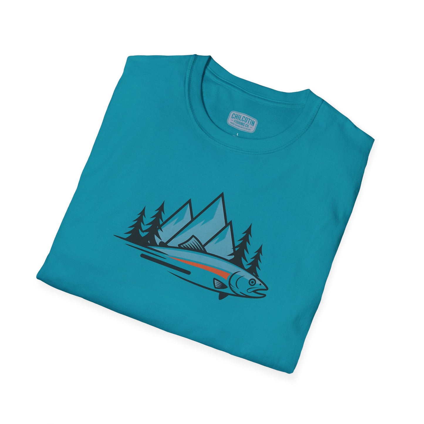 Wild Trout & Mountain Fishing Tee | Rugged Outdoor Shirt for Backcountry Anglers | Perfect Gift for Trout and Mountain Fishing Fans