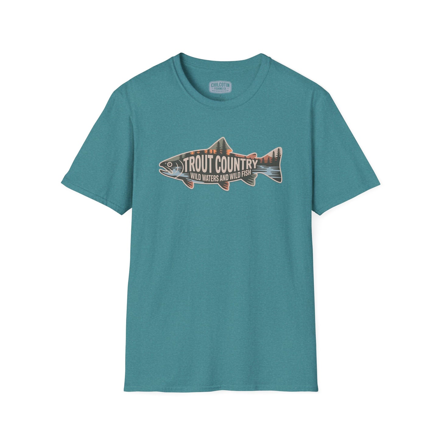 Trout Country Outline Trout T-Shirt – Fishing Apparel for Anglers