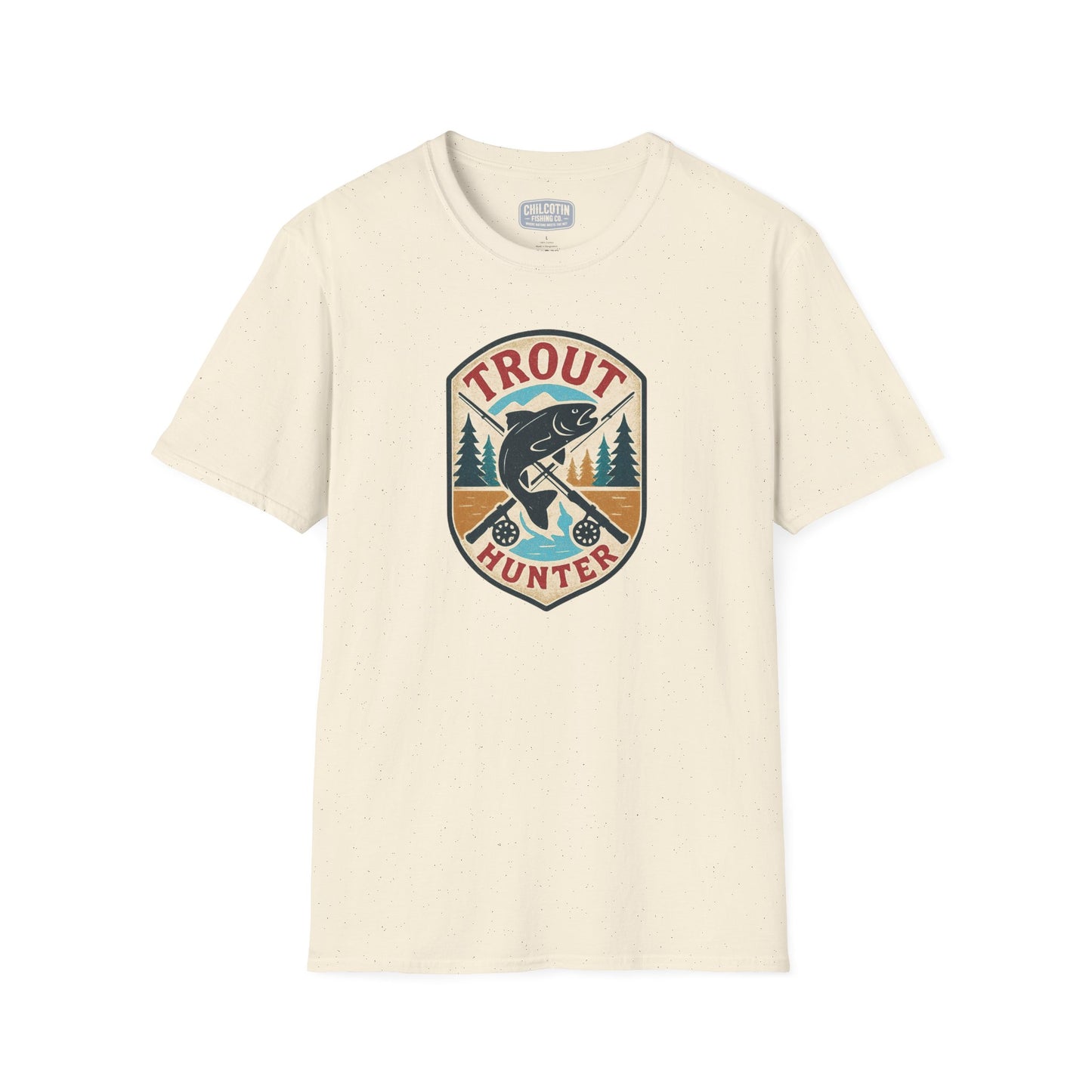 Trout Hunter Tee – Retro Fishing Shirt for Anglers & Outdoor Adventures