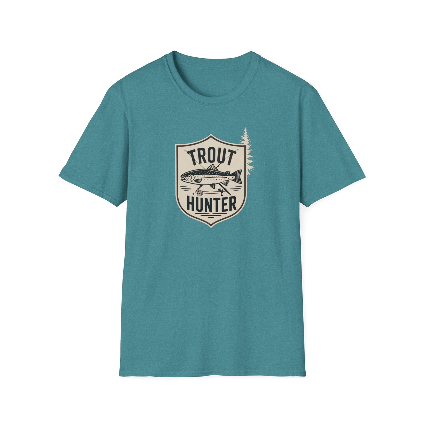 Trout Hunter T-Shirt, Fishing Tee, Unisex Apparel, Outdoor Shirt, Gift for Anglers, Casual Wear, Nature Lover Gear