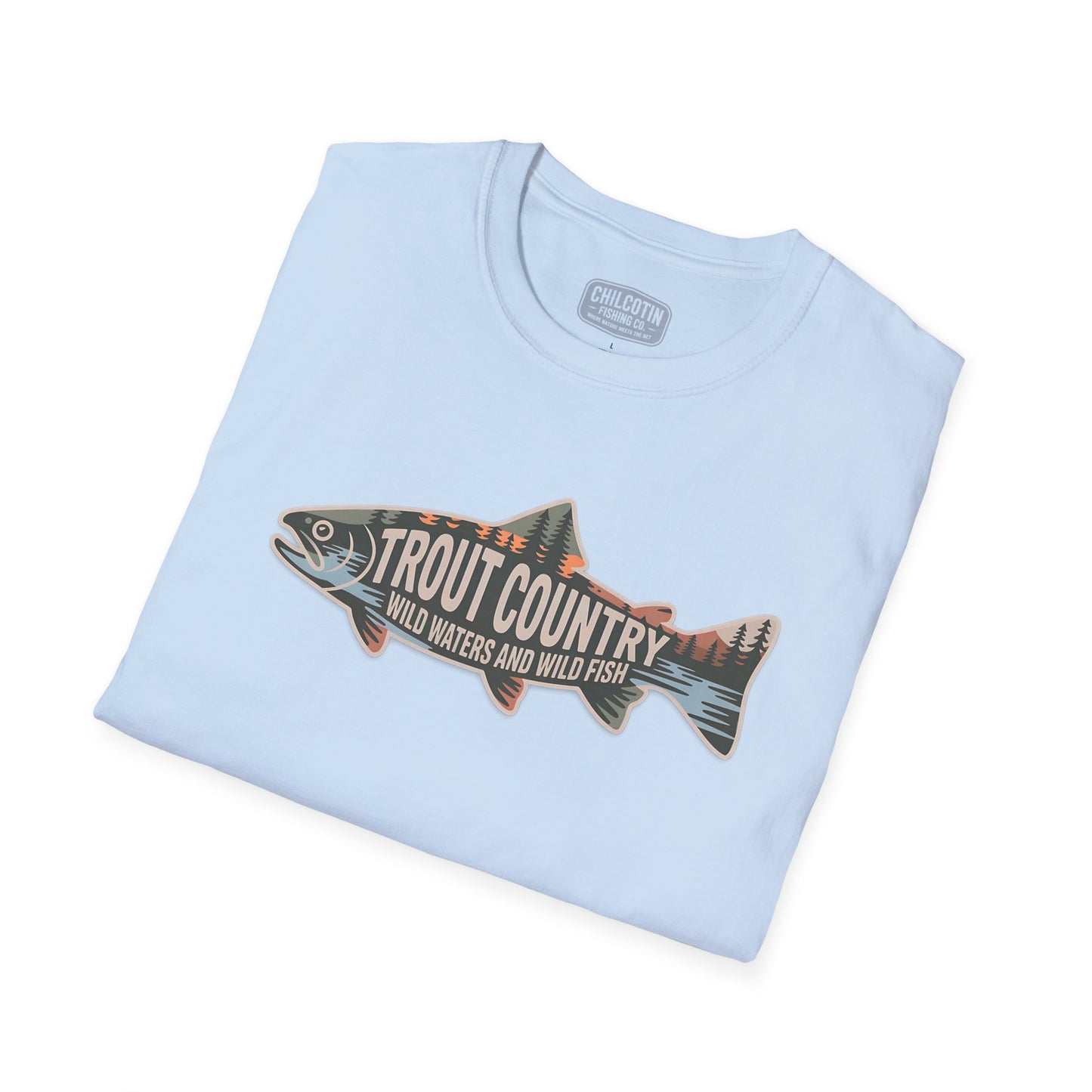 Trout Country Outline Trout T-Shirt – Fishing Apparel for Anglers