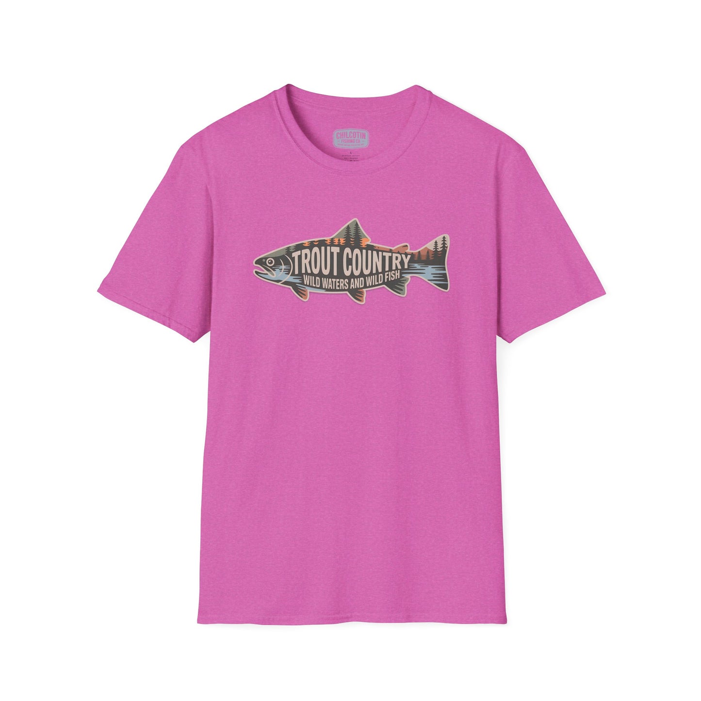 Trout Country Outline Trout T-Shirt – Fishing Apparel for Anglers