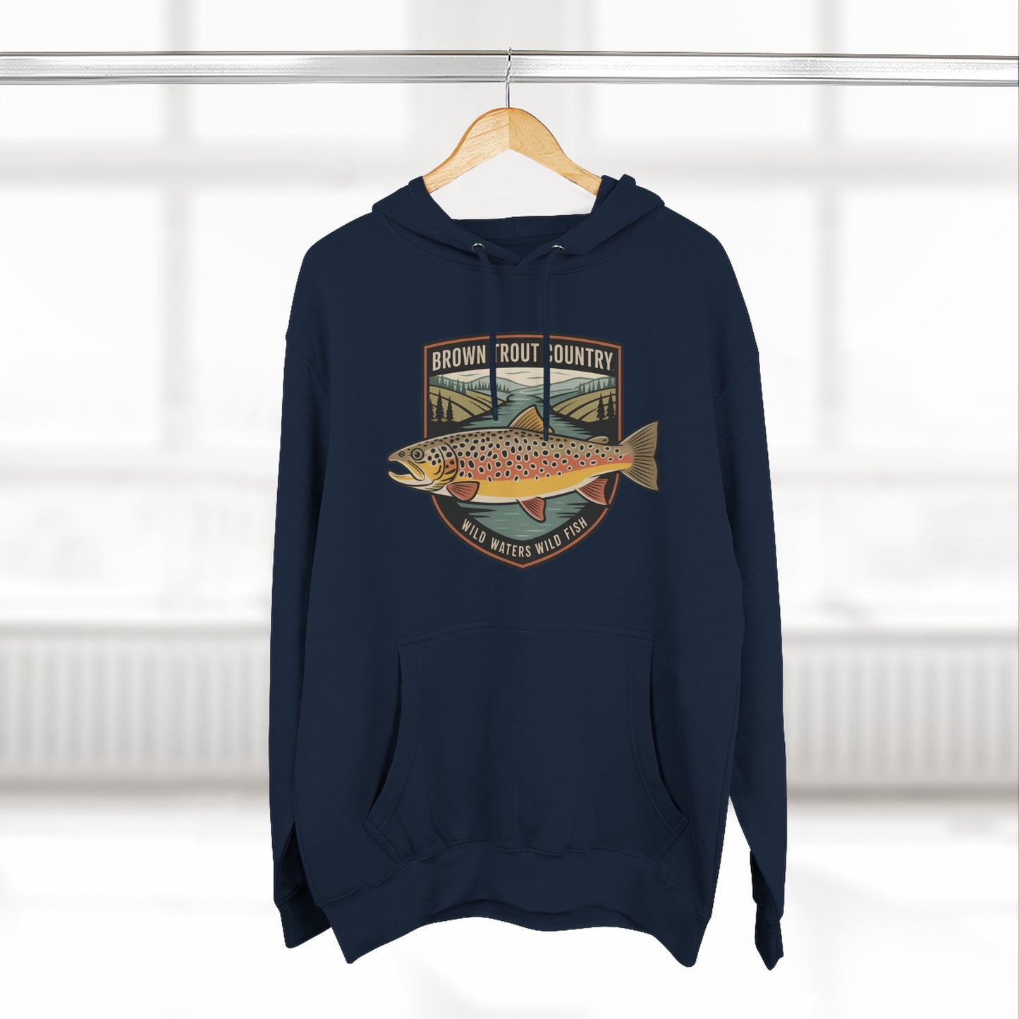 Brown Trout Country Hoodie – Angler Fishing Apparel