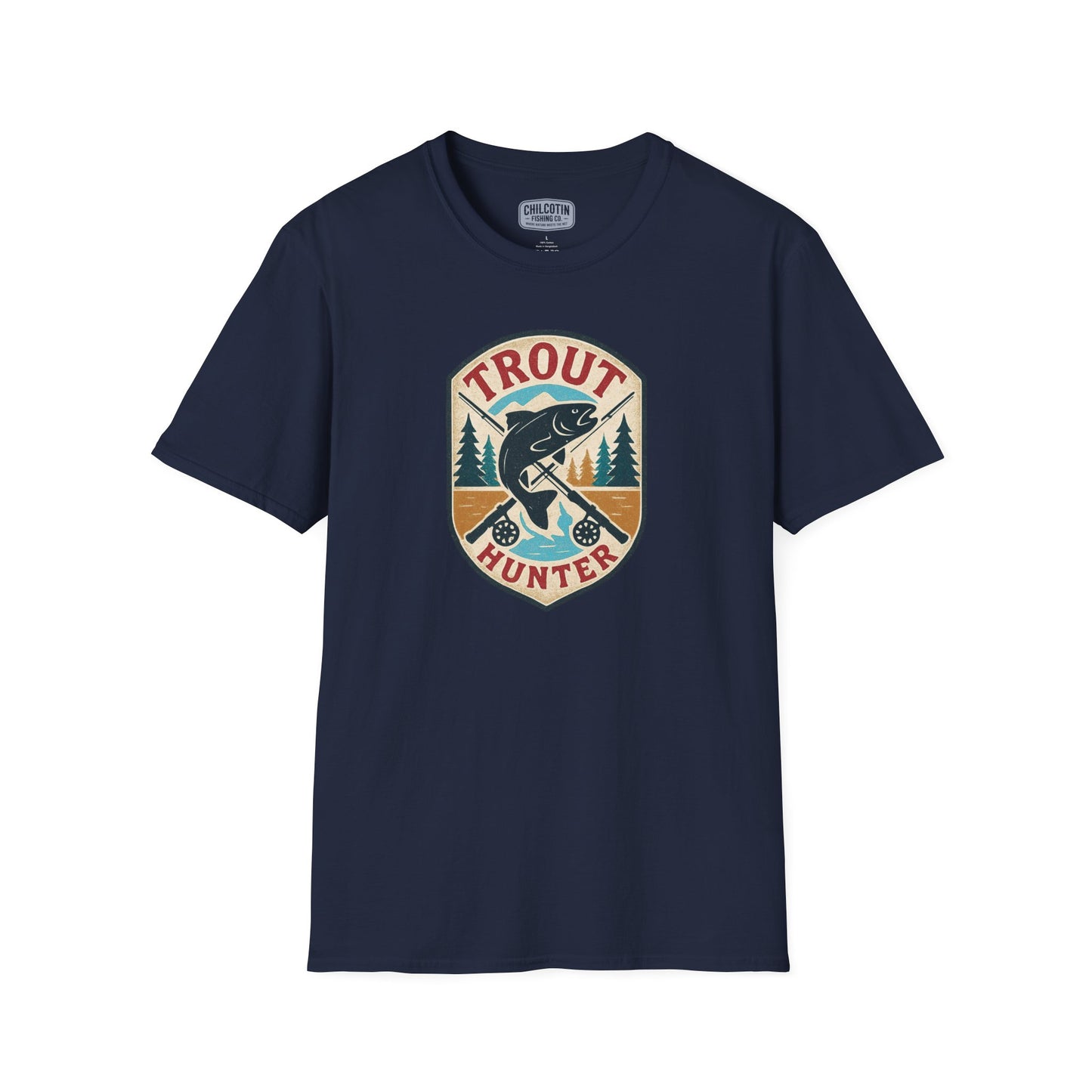 Trout Hunter Tee – Retro Fishing Shirt for Anglers & Outdoor Adventures