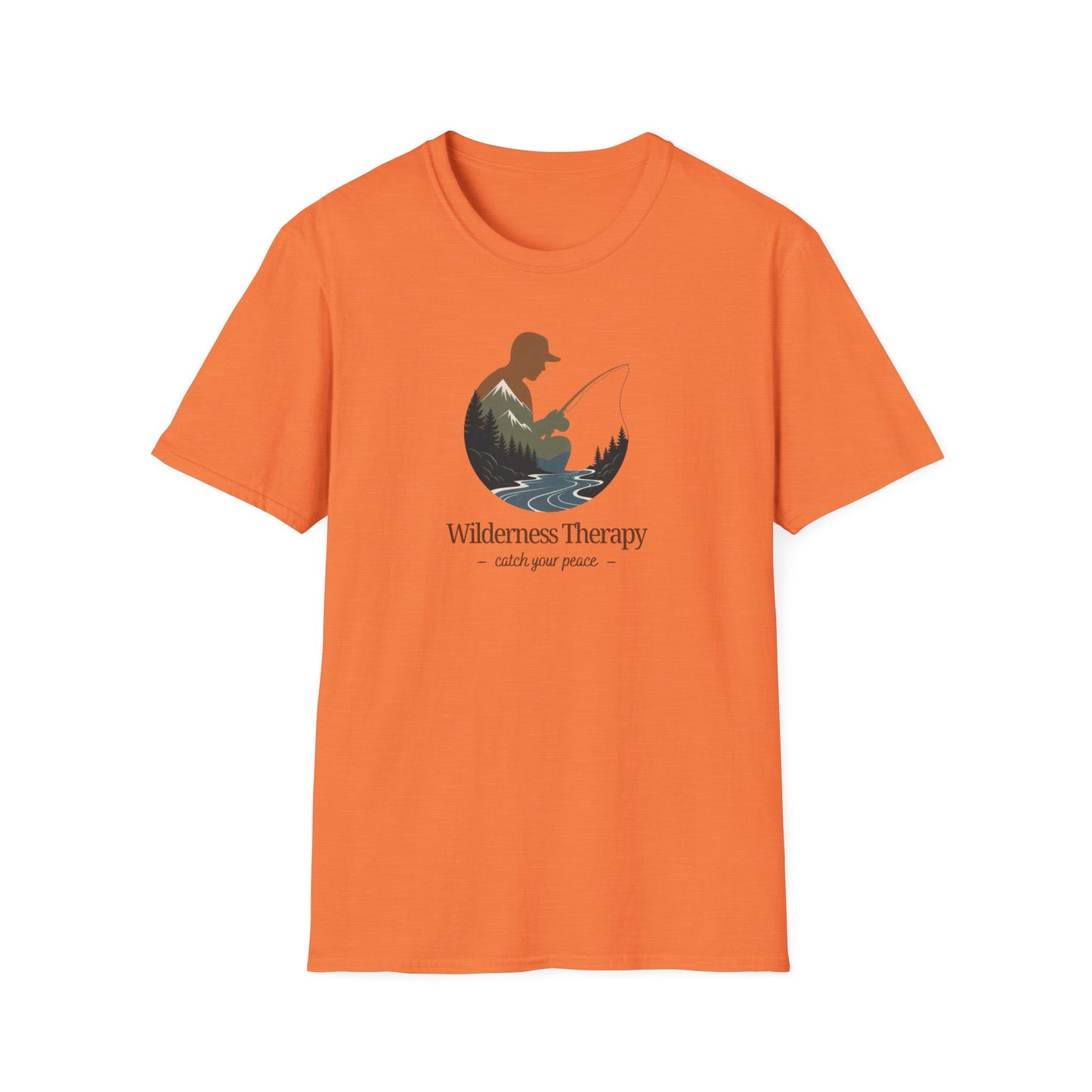 Wilderness Therapy T-Shirt | Relaxing Fishing Tee | Perfect Gift for Nature Lovers, Outdoor Enthusiasts, Father's Day, or Casual Wear