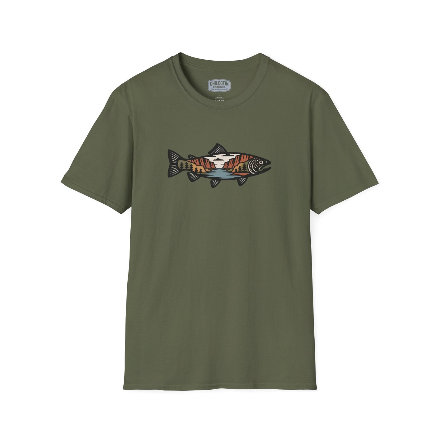 Wild Waters Trout Fishing Tee – Outdoor & Angler T-Shirt