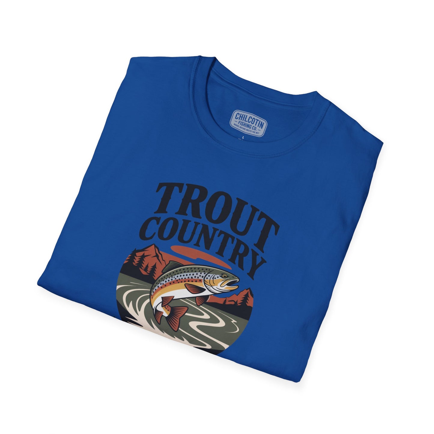 Trout Country Wild Waters Fishing T-Shirt | Rugged Angler Tee