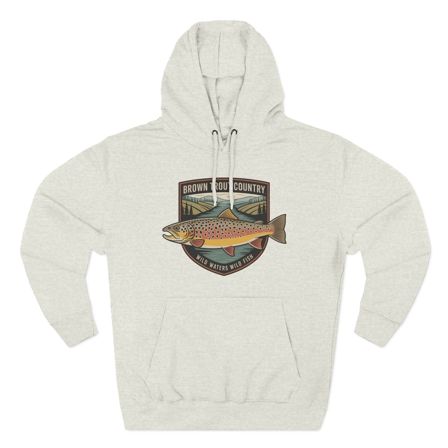 Brown Trout Country Hoodie – Angler Fishing Apparel