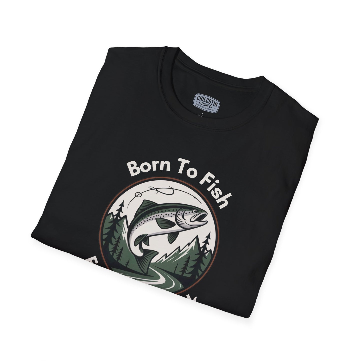 Born To Fish, Forced to Work T-Shirt | Relaxing Fishing Tee | Perfect Gift for Nature Lovers, Outdoor Enthusiasts, Father's Day, or Casual Wear