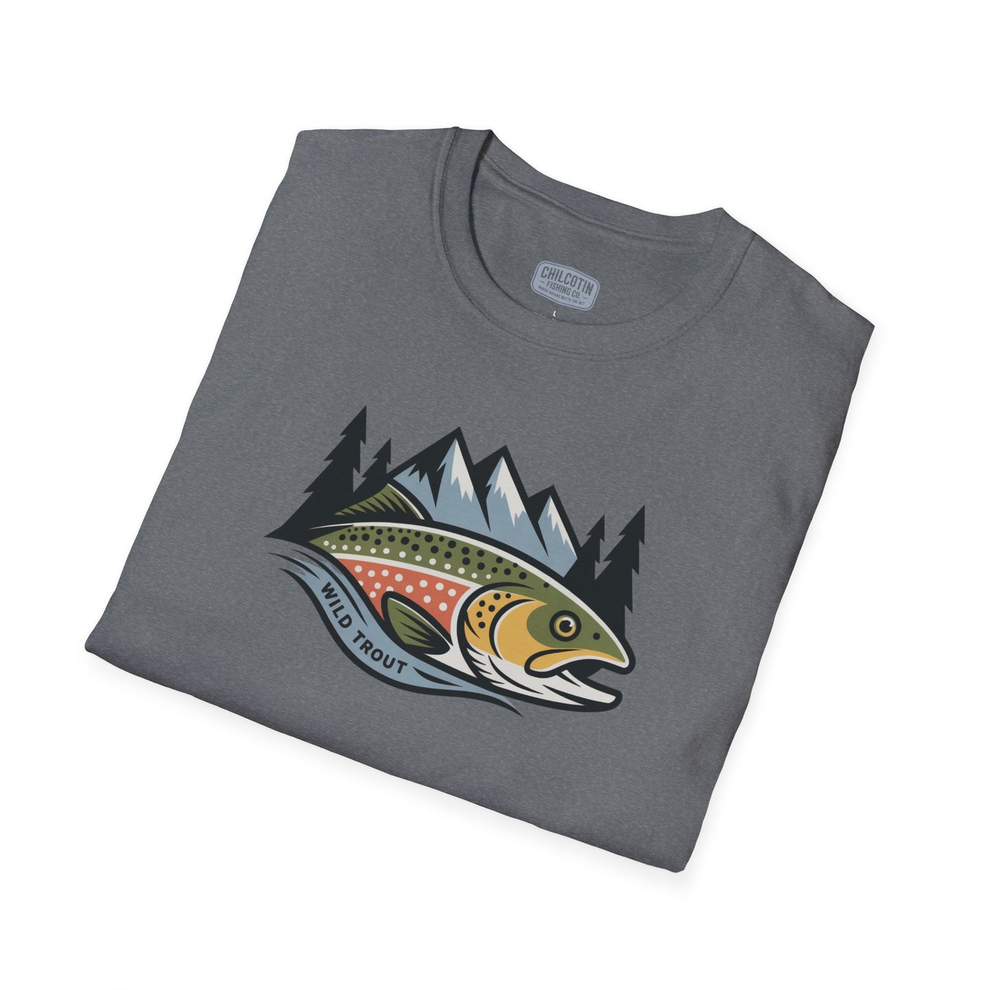 Wild Trout Fishing Adventure Tee | Classic Fishing Shirt for Outdoor Enthusiasts | Great Gift for Trout Anglers & Nature Lovers