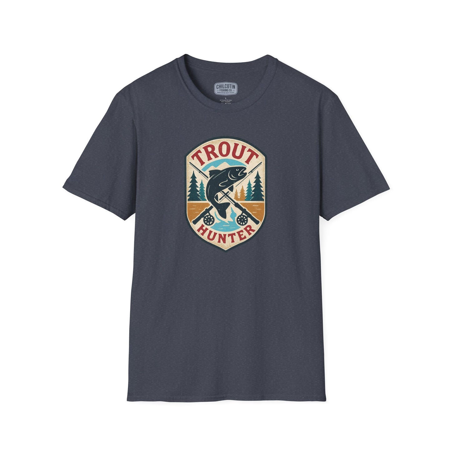 Trout Hunter Tee – Retro Fishing Shirt for Anglers & Outdoor Adventures