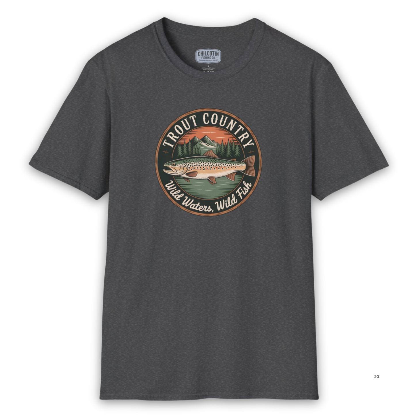 Brown Trout Country Badge T-Shirt – Trout Fishing Ready