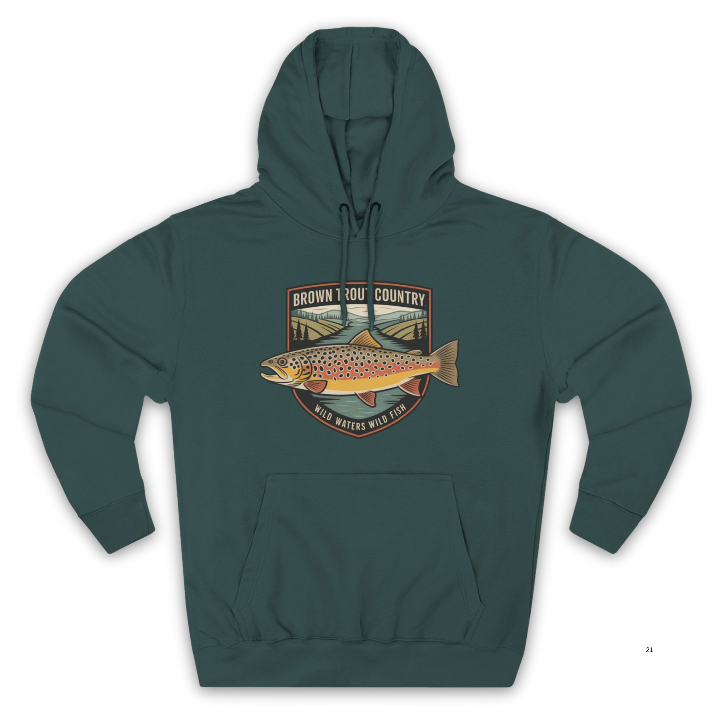 Brown Trout Country Hoodie – Angler Fishing Apparel