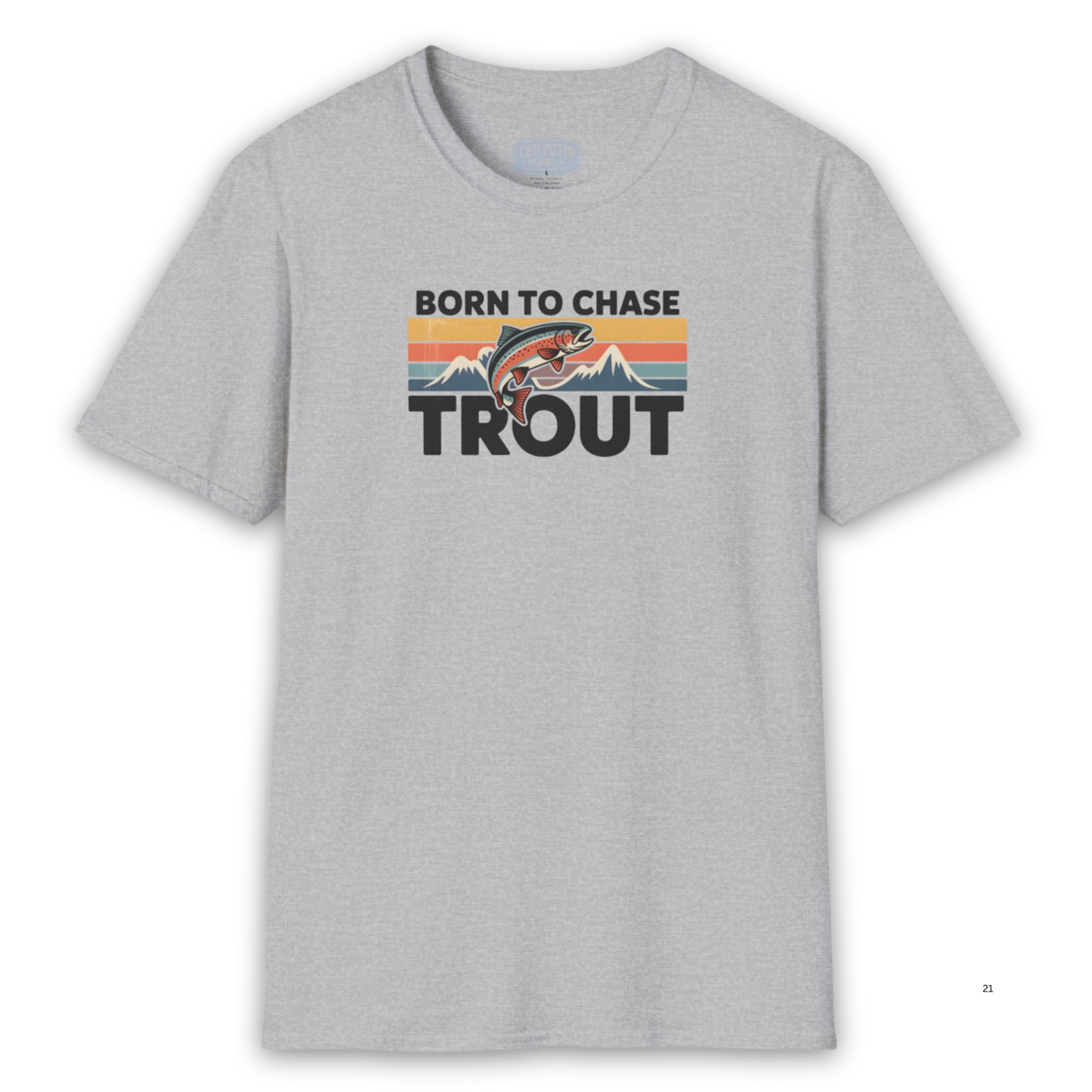 Born to Chase Trout Tee – Retro Fishing Shirt for Anglers