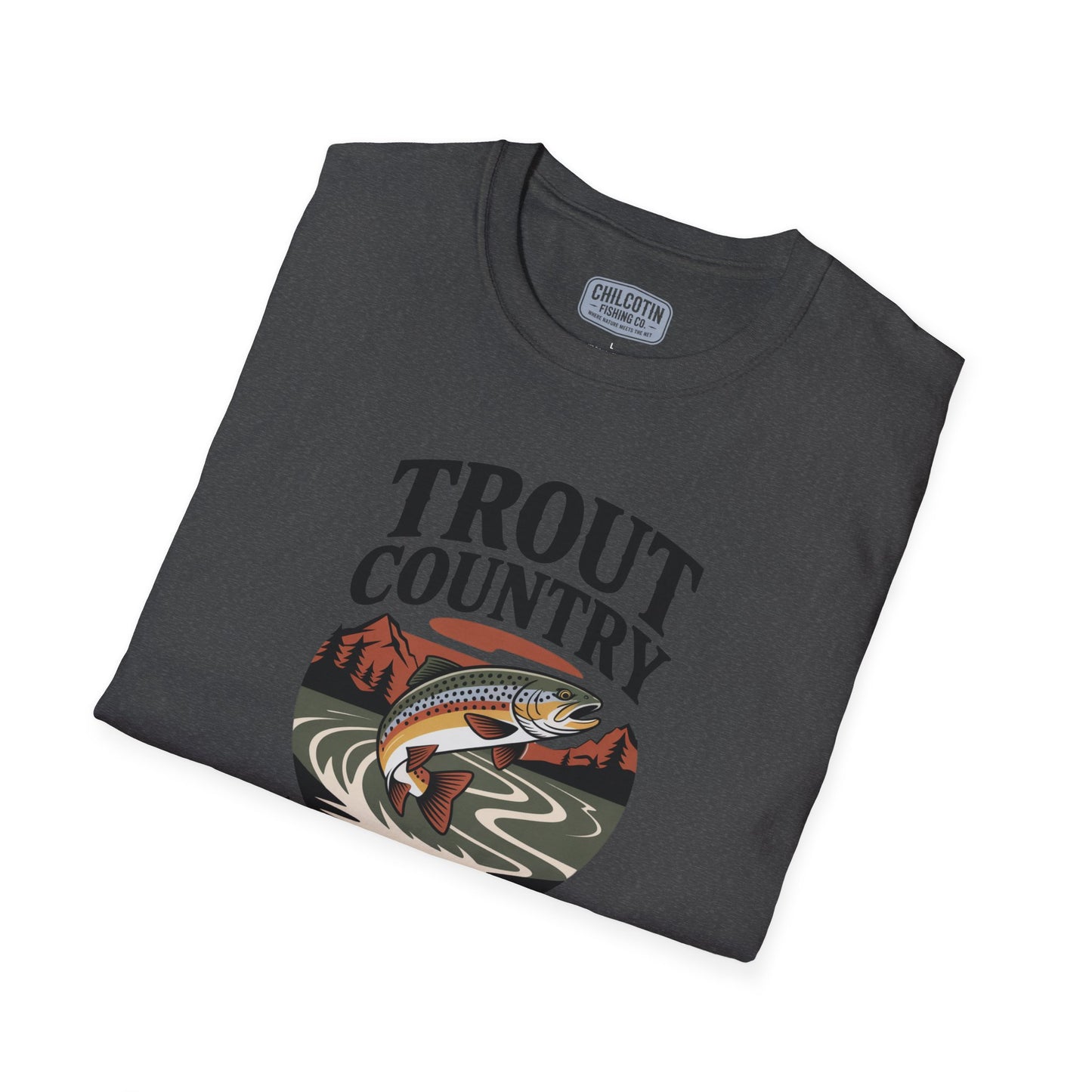 Trout Country Wild Waters Fishing T-Shirt | Rugged Angler Tee