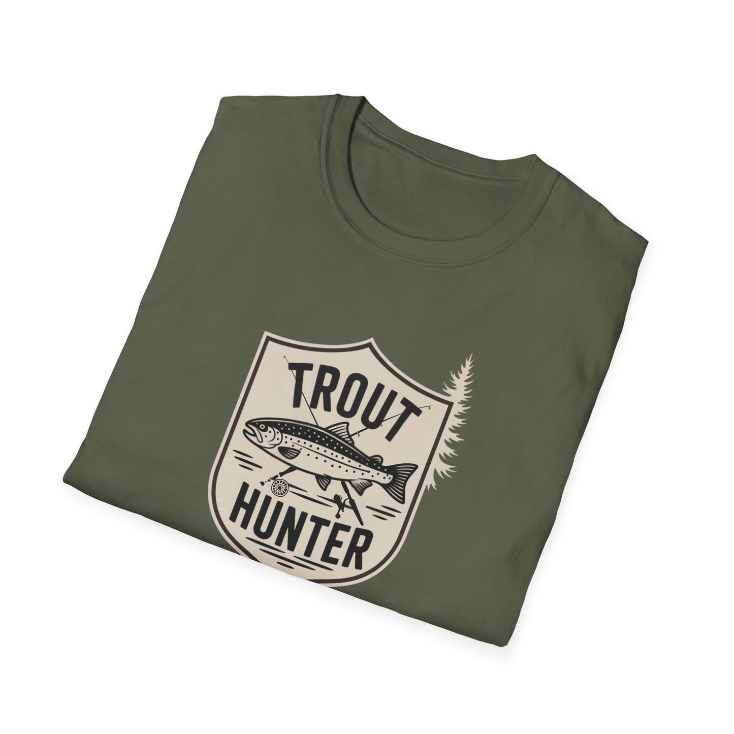 Trout Hunter T-Shirt, Fishing Tee, Unisex Apparel, Outdoor Shirt, Gift for Anglers, Casual Wear, Nature Lover Gear