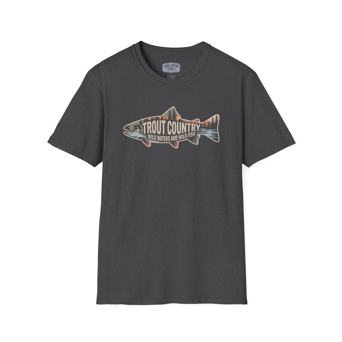 Trout Country Outline Trout T-Shirt – Fishing Apparel for Anglers